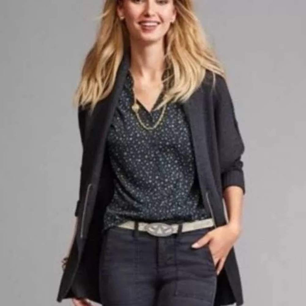 CAbi Astral Style #3429 Navy Star Blouse